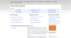 Desktop Screenshot of freealphabetstencils.com